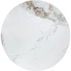 GENESIS coffee table, baltas marble / walnut / auksinis