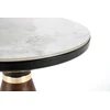 GENESIS_S coffee table, baltas marble / walnut / auksinis