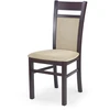 GERARD2 chair dark walnut / Torent rusvai gelsvas