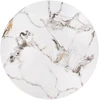 GILDA set of three coffee tables, baltas marble / juodas