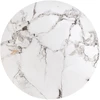 GILDA set of three coffee tables, baltas marble / juodas