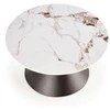 GORETTI coffee table, baltas marble / juodas