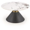 GORETTI coffee table, baltas marble / juodas