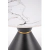 GORETTI_S coffee table, baltas marble / juodas