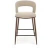 H114 bar stool, beige / walnut