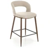 H114 bar stool, beige / walnut