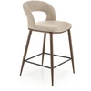 H114 bar stool, beige / walnut