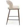 H114 bar stool, beige / walnut