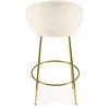 H116 bar stool, creamy / auksinis