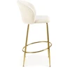 H116 bar stool, creamy / auksinis