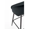H96 bar stool, color: juodas