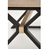 HENRY table, natural / juodas