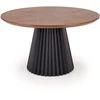 HEVELIUS table, top - walnut, leg - juodas