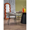 HEVELIUS table, top - walnut, leg - juodas
