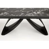 HILARIO extension table, juodas marble / juodas