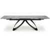 HILARIO extension table, juodas marble / juodas