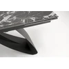HILARIO extension table, juodas marble / juodas