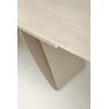 HILARIO extension table, light travertine/cashmere