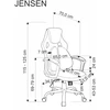 JENSEN JORDAN Fotelis smėlio spalvos