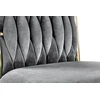 K436 chair color: pilkas / auksinis