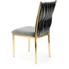K436 chair color: pilkas / auksinis