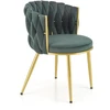 K517 chair, dark žalias / auksinis