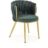 K517 chair, dark žalias / auksinis