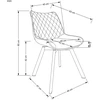 K520 chair, juodas / dark žalias