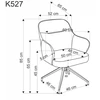 K527 chair, pilkas