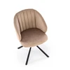 K533 chair, juodas / cappucino