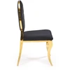 K556 chair, juodas / auksinis