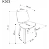 K563 K564 kėdė, smėlio spalvos