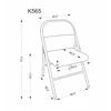 Halmar Kėdė K565 Balta