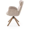 K585 chair, dark beige / l.walnut