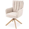 K594 chair, beige / natural oak