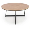 KARIDA c. table natural oak / juodas