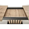 LAMELLO extension table, artisan oak / juodas