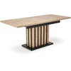 LAMELLO extension table, artisan oak / juodas