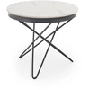 LEILA 2 c.table, baltas marble / juodas