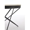 LEILA 2 c.table, baltas marble / juodas