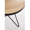 LEILA c.table, natural / juodas
