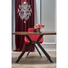 LOCARNO table, color: walnut / juodas