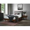 Lova CASSIDY 120 bed, pilkas / walnut