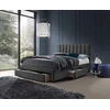Lova GRACE bed with drawers, color: pilkas