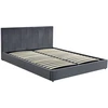 Lova KATARINA bed with bedding container, pilkas