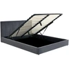 Lova KATARINA bed with bedding container, pilkas