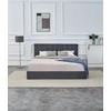 Lova KATARINA bed with bedding container, pilkas
