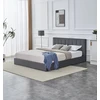 Lova KATARINA bed with bedding container, pilkas
