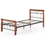 Lova VERONICA bed 90 cm color: ant. cherry/juodas