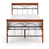 Lova VERONICA bed 90 cm color: ant. cherry/juodas